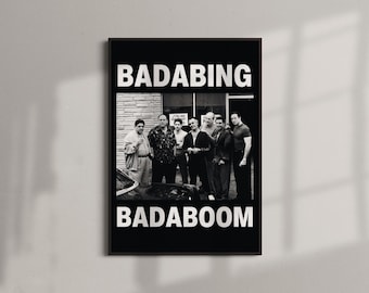 Lámina decorativa de pared de la serie de televisión Los Soprano (Tony Soprano) (A4-A0)