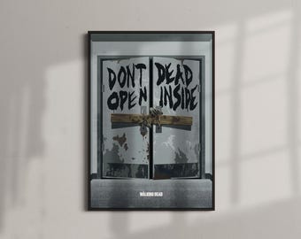 Lámina de la serie de televisión The Walking Dead / La granja de Herschel / Arte mural de terror / Rick Grimes (A4-A0)