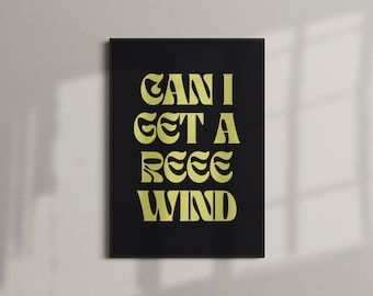 ¿Puedo conseguir una lámina de rebobinado? / Póster de música garage británica de los 90 (A4–A0)