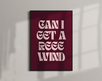 ¿Puedo conseguir una lámina de rebobinado? / Póster de música garage británica de los 90 (A4–A0)