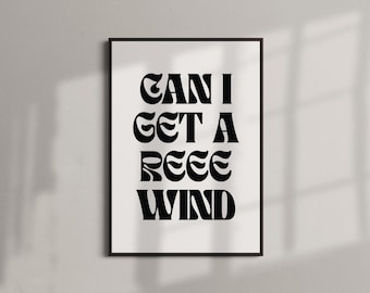 ¿Puedo conseguir una lámina de rebobinado? / Póster de música garage británica de los 90 (A4–A0)