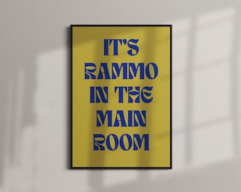 Lámina The Streets / Letras tipográficas de Mike Skinner para pared (A4-A0)