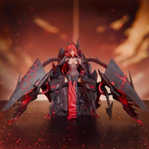 Infernal Dragon Warherr Anime STL 3D Print Model Fierce Fantasy Figur