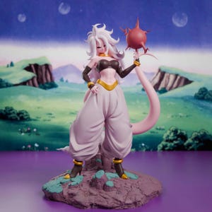 Bio Android Scientist Anime STL 3D Print Model Elegant Sci-Fi Figure