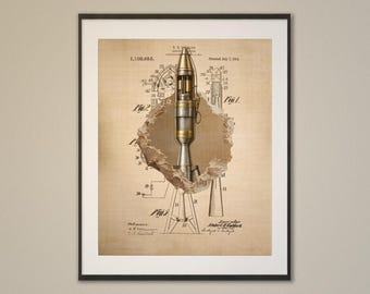 Rocket Patent – Torn Edition – Muurkunst lucht- en ruimtevaarttechniek – Digitale download