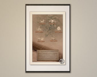 Satellietkaart Londen – stadsposter (digitale kunst)