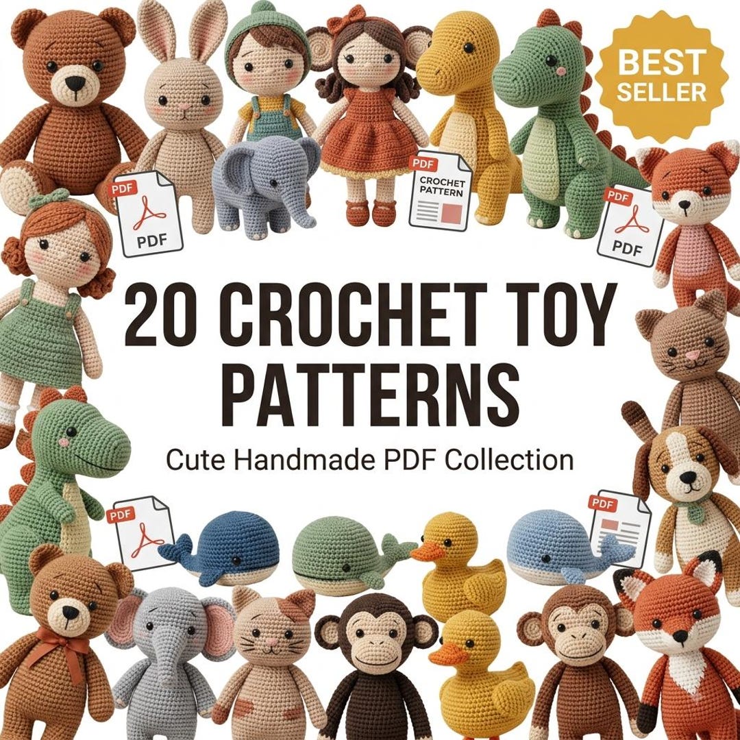Crochet Toy Patterns Bundle Amigurumi Stuffed Animals Teddy Bear crochet-toy-patterns-bundle-amigurumi-stuffed-animals-teddy-bear