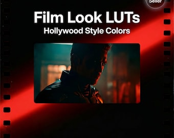 Paket med 200 filmiska LUT:er | Premiere Pro, DaVinci Resolve förinställningar för färggradering (digital nedladdning)