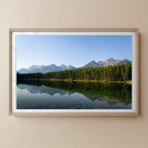 The Canadian Rockies Print, Canada Landscape Photography, Minimalist Wall Art, Travel Poster