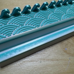 Ocean Wave Mahjong-ställ med magnetisk pusher, 3D-printat, enkelt ställ!
