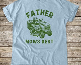 Maglietta "Il papà taglia l'erba, il miglior papà", regalo divertente per la festa del papà, maglietta Comfort Colors