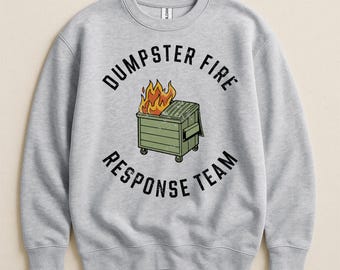 Felpa divertente della squadra di intervento antincendio dei cassonetti
