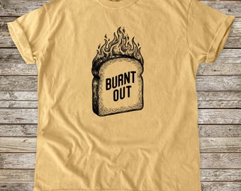 Maglietta effetto bruciato, t-shirt vintage, grafica retrò, maglietta Comfort Colors tinta in capo