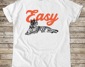Maglietta Easy Tiger, maglietta vintage, t-shirt Comfort Colors, stile retrò per ragazze