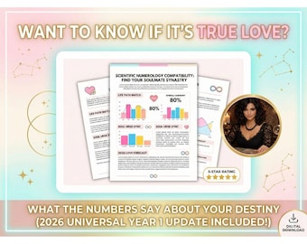 Want to know IF it's TRUE LOVE? | Scientific Numerology Compatibility Report | 2026 Love Forecast | Life Path & Soul Urge Synastry Pdf