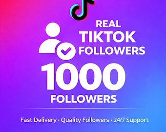 1 000 vrais abonnés TikTok | Livraison rapide | Service sûr et sécurisé | Boostez votre compte TikTok