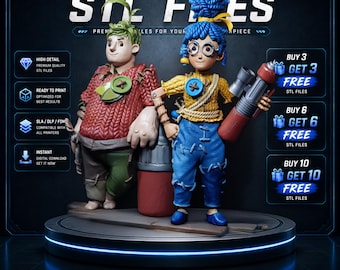 It Takes Two Diorama | Cody and May STL Statue | Co-Op Adventure 3D Print Model