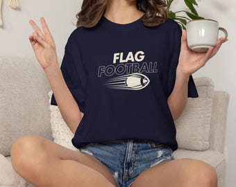 Camiseta de fútbol americano de bandera, regalo para jugador, colores cómodos, camiseta de equipo