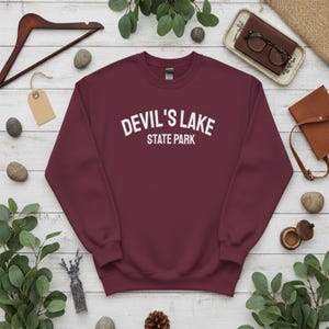 Devil's Lake State Park Crewneck Wisconsin Sweatshirt State Pride Pullover