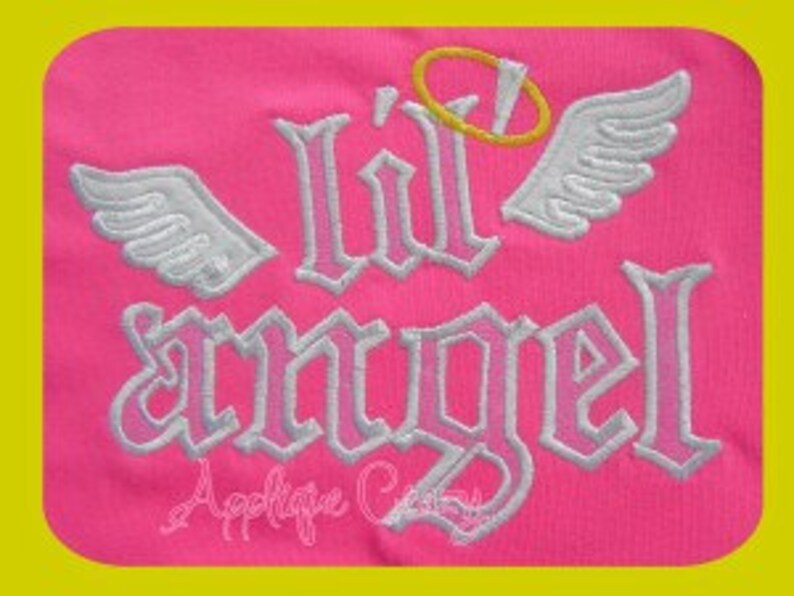 LiL' Angel Applique design 画像 1
