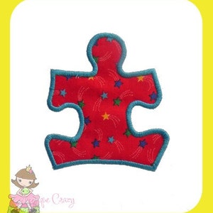 Autism awareness applique & embroidery design image 2