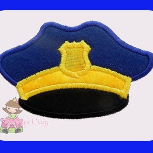 Police hat Applique design