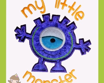 My Little Monster Applique design