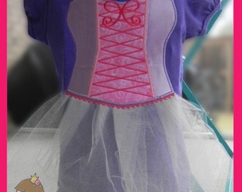 Princess gown Applique design