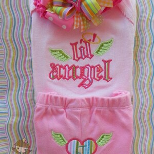 LiL' Angel Applique design 画像 2