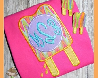 Monogram Popsicle Applique design