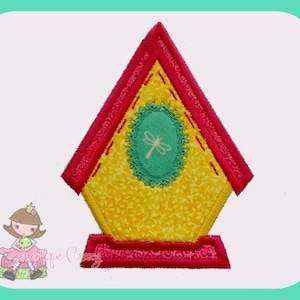Bird house Applique design