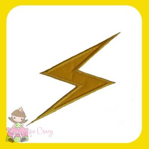 Lightning Bolt Applique design