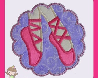 Ballerina patch Applique design