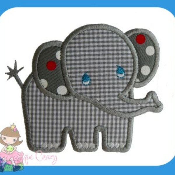 Baby Elephant Applique Quilt Etsy
