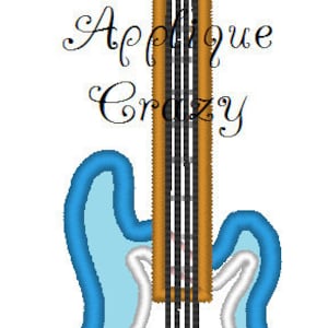 Electric uitar Applique design