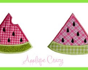 Watermelon Slices Applique design (2 separate designs)