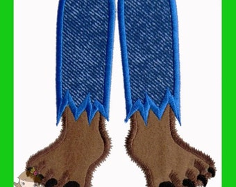 Werewolf Feet  Applique design