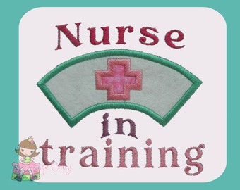 Nurse in training Applique design