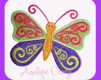 Summer time Butterfly Applique design