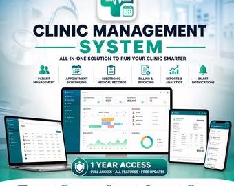 Clinic Management Software for Small Clinics | Patient & Appointment System | Medical Office App | Billing, EMR