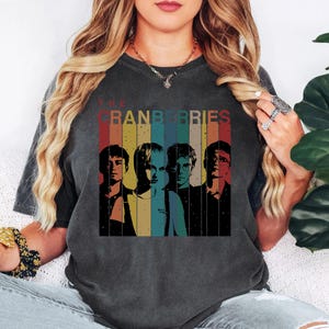 The Cranberries Line Shirt: Vintage Graphic Comfort Color Tee
