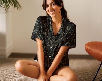 Nola Roan’s Italian Olives Pajama Top