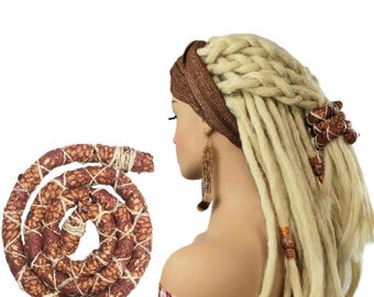 Bendable loc dreadlock tie stick hair accessory
