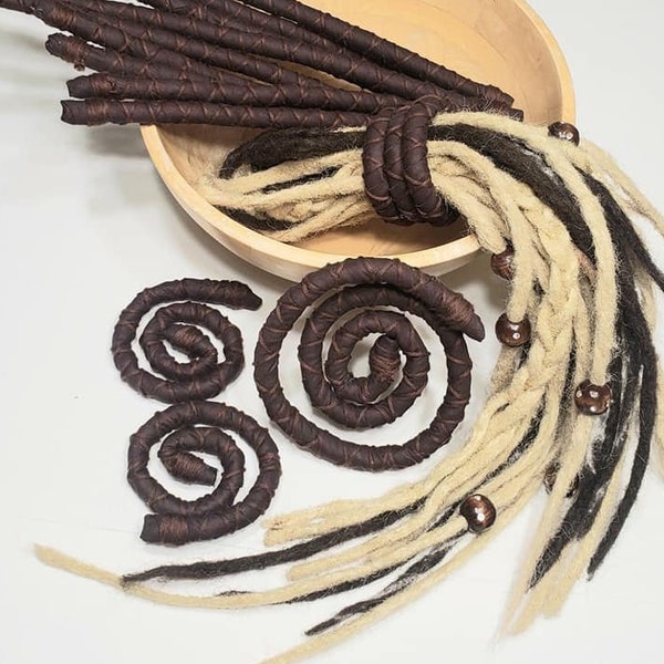 Hair tie, Twistable hair tie, Dreadlocks, Bendable dread wrap, Thick hair holder, bendable wire sticks, Dark Brown Hair twist