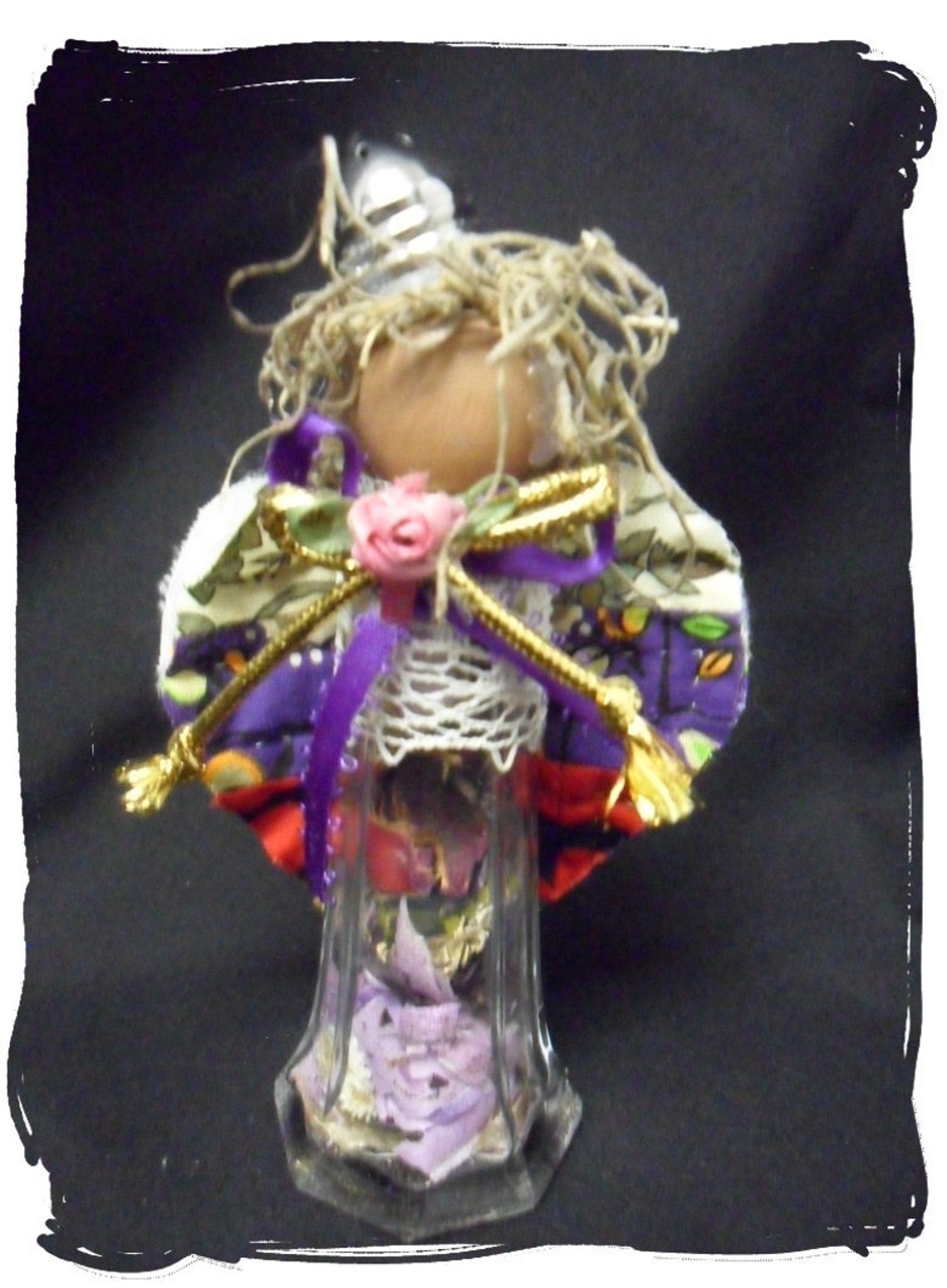 Salt Shaker Dollminiature Angel Glass Angel Doll Repurposed Etsy