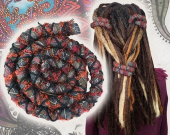 Dreadlock bendable hair tie stick