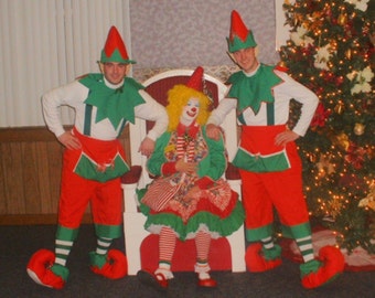 Santa's Elf, Christmas Helper, Costume Delux Unisex, One Size Fits Most, Custom Made