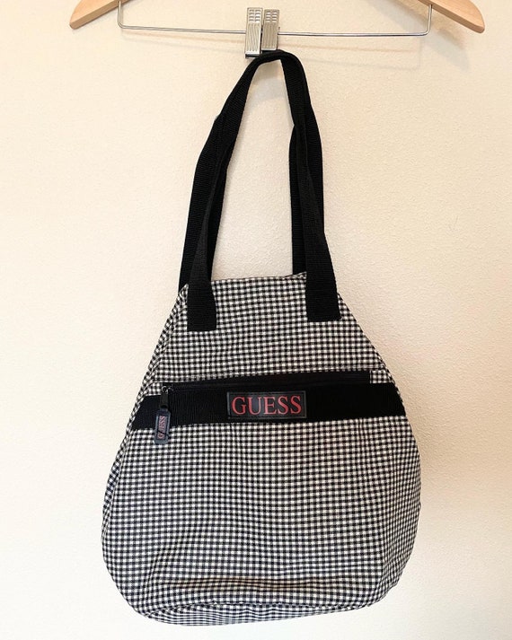 guess checkered bag