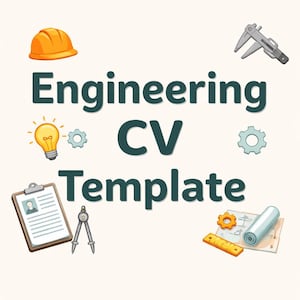 Engineering CV Template PDF for Graduates UK