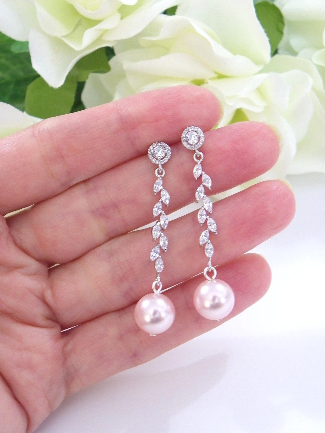 Long Pearl Shower Earring - Single – WWAKE